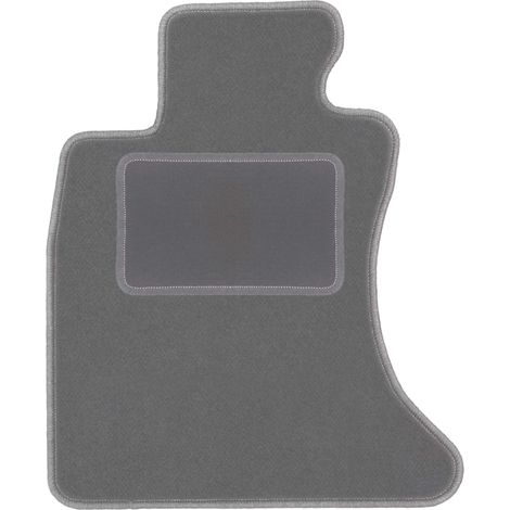 Alfombrilla de terciopelo para el conductor para: BMW Serie 5 F10 xDrive sedán (2010-2013) grafito