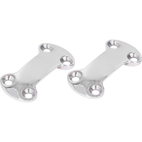 Two 25mm stainless steel 316 webbing fasteners/mechanical fasteners/fixing plates/webbing pressure plates (lightweight) are sold together. (1/5)