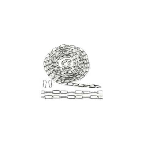 Chaine Acier Inoxydable 304 Chaine 1,5M φ3 mm Chainette Metal avec Maillons Soudés pour Chaine Chien Hamac Clôture Chaine de Levage Chaine Antivol Chaine de Pluie