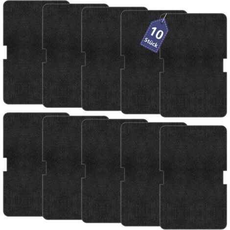 10 filtros para secadoras/evaporadores Beko Grundig Blomberg ElektraBregenz, 242 x 155 x 12 mm, esponja de filtro de repuesto para evaporador, 2964840100