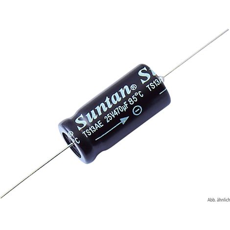 SUNTAN Condensateur électrolytique, 220µF, 25V, Axial, TS13AE1E221MSB000R