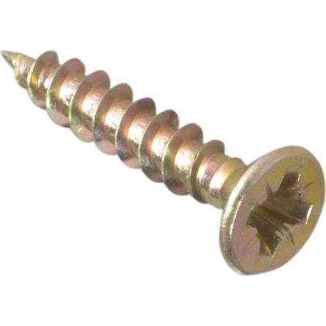 ForgeFix MPS320Y Multi-Purpose Pozi Compatible Screw CSK ST ZYP 3.0 x 20mm Box 200 FORMPS320Y
