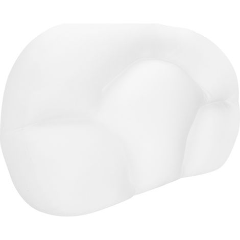 Oreiller de sommeil multifonctionnel en mousse douce et hypoallergénique pour le cou et la tête (blanc) (1/5)