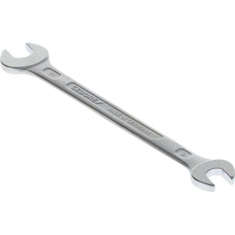 Llave plano doble, DIN 3110, lado e/planos : 9 x 11 mm, Largo 157 mm