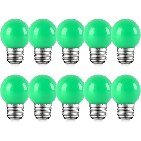 Portalampada E27, 2W, lampadina LED Edison, lampadina verde per golf, patio per feste, Natale, confezione da 10 [Classe energetica E] (1/4)