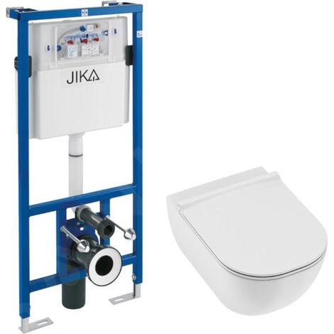 Jika Mio-N - Set bâti-support et WC suspendu, Rimless, DualFlush, blanc H6007140000002 (1/4)