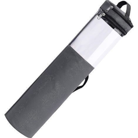 Aufbewahrungsboxen für Geschenkpapier und Geschenkpapier – Fassungsvermögen: bis zu 20 Rollen à 101,6 cm (40 Zoll) – Sichtfenster zur Inhaltssicht – Grau (1/5)