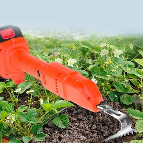 21V cordless mini electric hoe with 1.5Ah battery charger, features 5 and 11 tooth blades, an electric cutting and weeding tool suitable for vegetable gardens, planting and c (1/5)