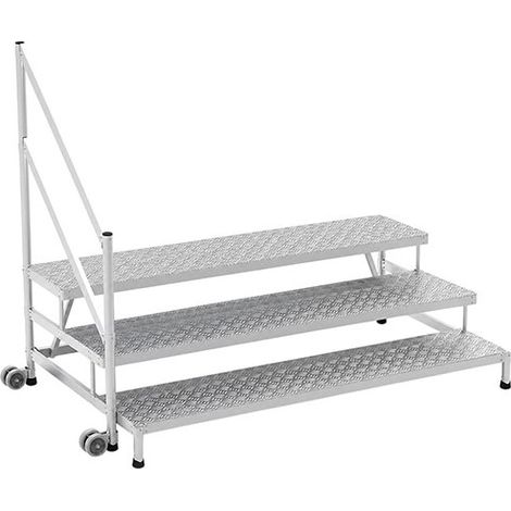 Montagetritt  3 Stufen - Maximale Arbeitshöhe 2.70m - Breite 2.15m - MP3-200-RLGCG (1/5)