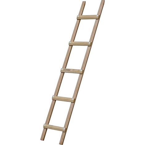 Matisère – Échelle de toit en bois 2.50m – Ecartement barreaux 39cm – Montants en hemlock – Sécurité antichute – B3125039