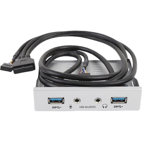 Geeignet für USB 3.0-Schnittstellen an der Vorderseite, bietet schnelle Datenübertragungsraten und verfügt über Diskettenlaufwerksschächte.