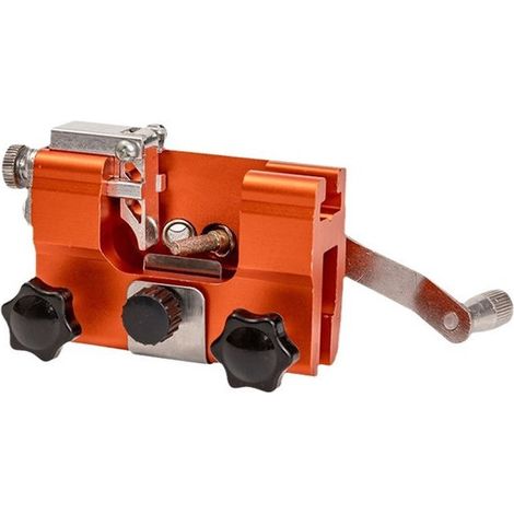 Afilador portátil para motosierras, con manivela, apto para motosierras de 8 a 22 pulgadas (1/4)
