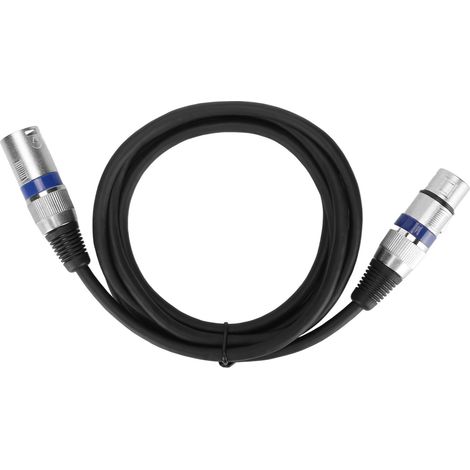 Hochwertiges XLR-Mikrofonkabel (Stecker/Buchse), rauscharm, 3-polig für Aufnahmen und Tontechnik (1/5)