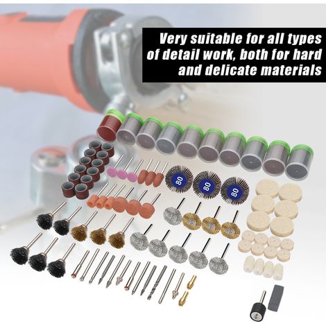 Kit d'accessoires pour outil rotatif de polissage et de ponçage (350 pièces) (1/5)