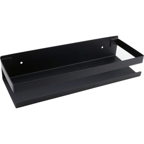 Étagère murale de salle de bain Ulisem, accessoires de salle de bain, 20-40 cm, étagère de salle de bain noire moderne pour cuisine, douche, shampoing, 30 cm (1/4)