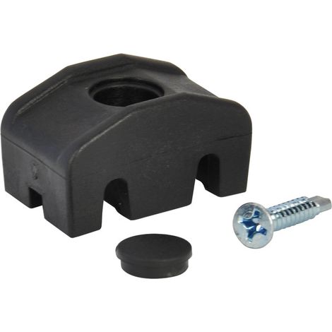 12PZ PIASTRINA DI FISSAGGIO IN NYLON colore nero