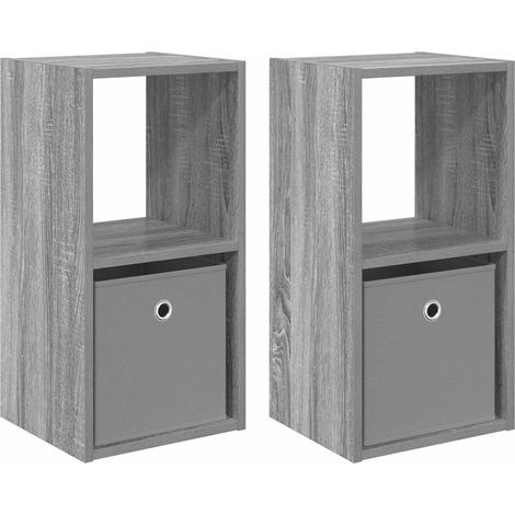 Maison Exclusive - Nachttisch 2 pcs Graues Sonoma 30,5 x 27 x 59,
