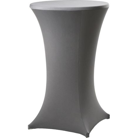 20x Stehtischhusse grau 60 cm Husse Partytisch Bistrotisch Tischdecke Decke (1/5)