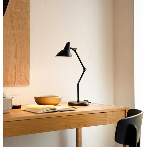 [NEUWERTIG] B-Ware Dyberg Larsen Tischleuchte Tischlampe Vela Schwarz Beleuchtung Lampe Gu10 44,7cm