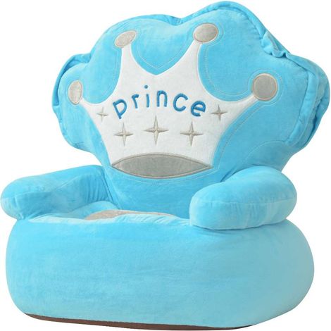vidaXL Silla de peluche para niños príncipe azul (1/3)