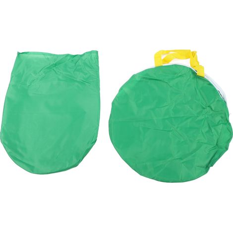 Sac à feuilles en PE grande capacité, muni de plusieurs poignées, réutilisable et pliable pour le transport des déchets. Outil de jardinage. (1/5)