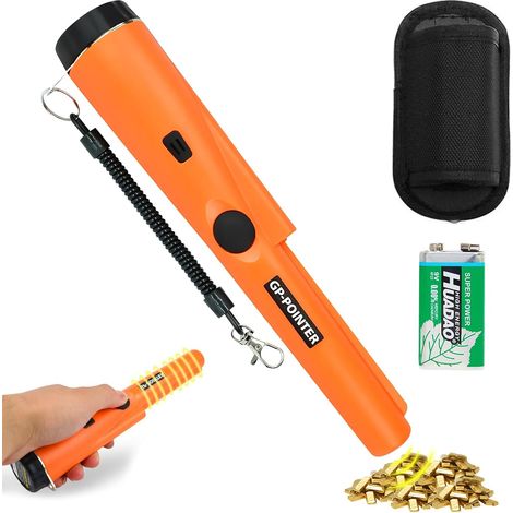 Détecteur de métaux Pinpointer,Étanche Détecteur de Métaux Portable,360 Détecteur de Métaux Portable,IP66 étanche Scan à 360 °,pour Recherche d'or,Bijoux,d'argent et de Trésors (1/5)