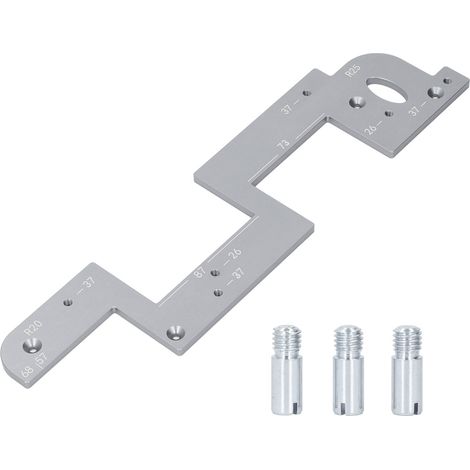 Dima per scanalature per fresatrice in lega di alluminio, sistema di posizionamento preciso, per ante di armadi, strumento per scanalature senza maniglia per ufficio e soggiorno, colore argento.
