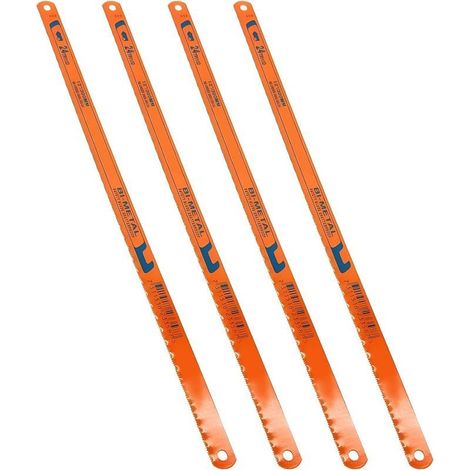 Lame Pour Scie A Metaux - 300 Mm - 24 TPI - Acier Allie - Universelle Bois Metal Plastique - 4 Unites (1/5)