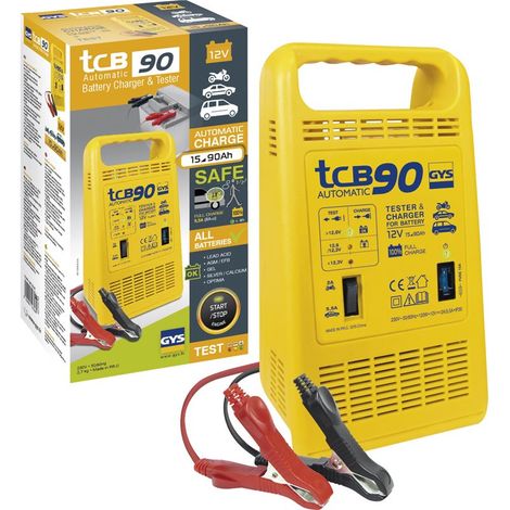 Cargador de baterías Gys TCB 90 AUTOMATIC 12V con comprobador de baterías