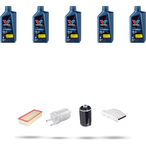 Kit tagliando 4 FILTRI e 5L OLIO compatibile con Vw Eos (1F7,1F9) 2.0 FSI 155kw Dal 2009 (1/5)