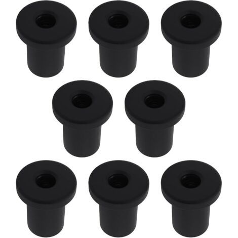 Lot de 8 Entretoises pour Porte de Grange Coulissante 3 X 3,5 Cm Noires pour Portes de Garage Et de Sous-sol (1/5)