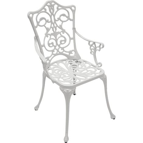 Sessel LUGANO, Aluguss weiss (1/2)