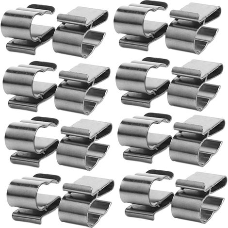 50 pièces Clips Fixation Câbles Panneaux Solaires Acier Inoxydable Serre-câbles Photovoltaïques Résistants Antichute pour Installation Facile (1/5)