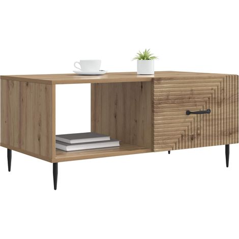 Maison Exclusive - Couchtisch Artisan-Eiche 90 x 50 x 40 cm Holzw