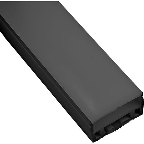 Profilo flessibile in silicone nero per LED, 30x20 mm (1/4)