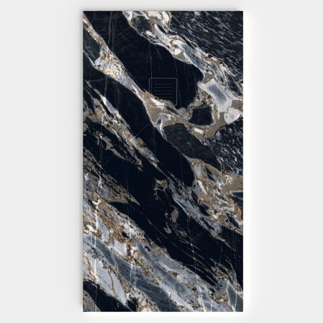 VAROBATH - Receveur de douche 3D 80x100 - Modèle MAEBA effet marbre (1/5)