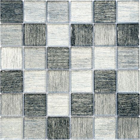 MOSAIQUE SHADOW MIX GREY 1 PLAQUE 30 x 30 CM CASA LINEA