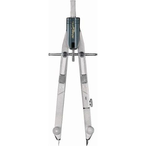 Faber-Castell Compasso Balaustrone Tech 174607 Argento Metallo Aste Snodabili (1/3)