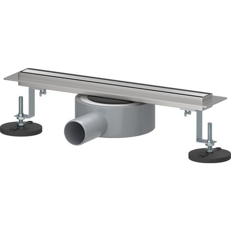 SIRHONA Canaleta Ducha de Acero Inoxidable Rejillas de Desaguee para Ducha Sifón de 360 Grados Longitud 30 cm