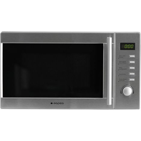 Microondas Inox 20L 700W 1000W ASPES AMW120GXD Inox