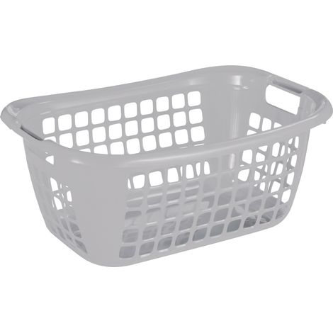 Sunware Wäschekorb Basic 48L silber 55 x 38 x 23 cm Boxen, Körbchen & Kisten