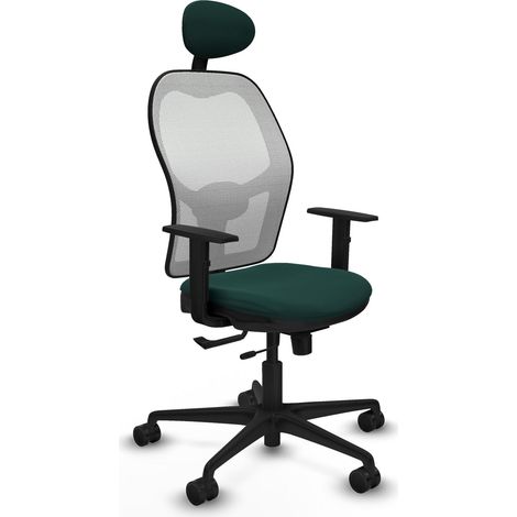 Sedia da ufficio piqueras y crespo Jorquera verde bottiglia schiuma (1/2)