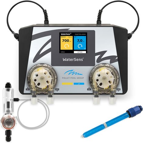 Contrôleur pH/Rx Watersens NET - Sonde incluse, WiFi/LAN, app iPool Live, pour piscine connectée (1/3)