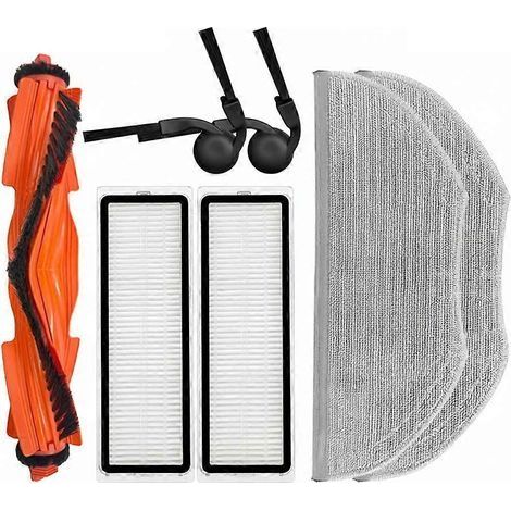 Pièces de rechange pour aspirateur robot Xiaomi S40 / OV81 : brosse principale, chiffon de nettoyage, filtre HEPA et accessoires. (1/5)