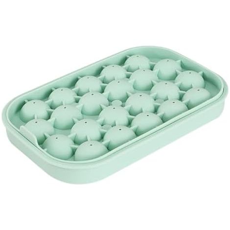 Bac à glaçons en silicone réutilisable à 22 cavités pour congélateur Moule à glaçons sphériques pour rafraîchir boissons, café, cocktails, whisky, etc., idéal pour les fêtes. (1/5)
