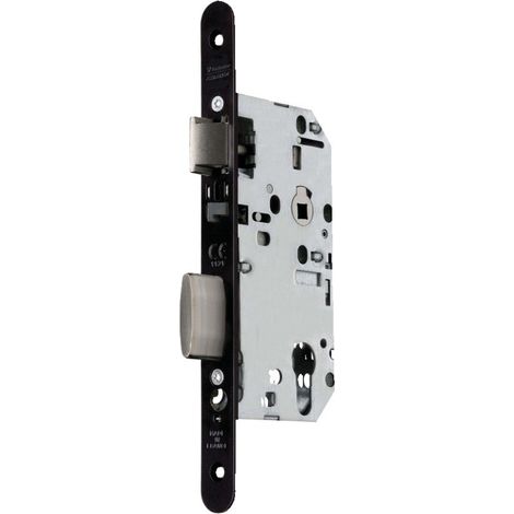 Cerradura de emergencia D458 Emergency VACHETTE - placa frontal reversible - negra derecha - 14500000 (1/2)