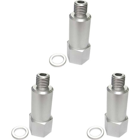 3x Kühlmitteltemperatursensor-Adapter für LS-Anzeigeumbau, M12-1,5 auf 3/8 Zoll NPT-Innengewinde (Verlängerung im Lieferumfang enthalten) (1/5)