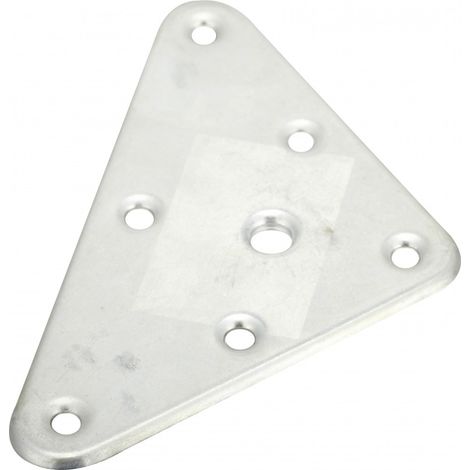 Placa de montaje triangular de metal para atornillar, H.120 x W.70 mm HETTICH (1/2)