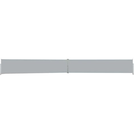 Auvent Marquise latéral rétractable de patio, Store Banne pour Jardin Balcon Terrasse, 140x1200 cm Anthracite OIB3719E (1/5)