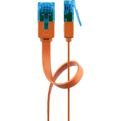 Goobay 96321 cable de red Naranja 2 m Cat6a U/UTP (UTP)